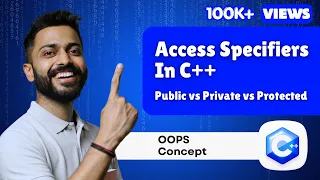 Lec-43 Access Specifiers in C OOP Public vs Private vs Protected Explained with Examples
