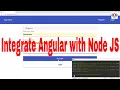 Part 8 Integrate Angular with Node JS