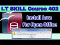How to Install JRE in OpenOffice FIXED OpenOffice requires a Java runtime environment-I T Skill