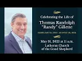 Celebration of Life for Randy Gillette Saturday May 31 2025 at 11am