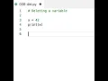 Using the del function in Python to undeclare a variable