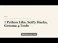 7 Python Libraries for Big Data SciPy Hacks Visual Debugging More