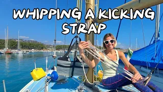 WHIPPING a kicking strap, Replacing a FUEL HOSE and Removing RUST SPOTS!