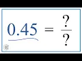0 45 as a Fraction simplified form