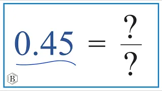 0 45 as a Fraction simplified form