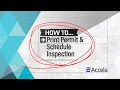 Accela How-To Print Permit Schedule Inspection