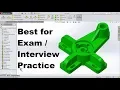 SolidWorks Tutorial for Beginners SolidWorks Exam or Interview Practice for Mechanical