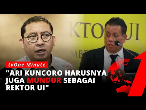 Fadli Zon Sarankan Ari Kuncoro Juga Mundur Sebagai Rektor UI