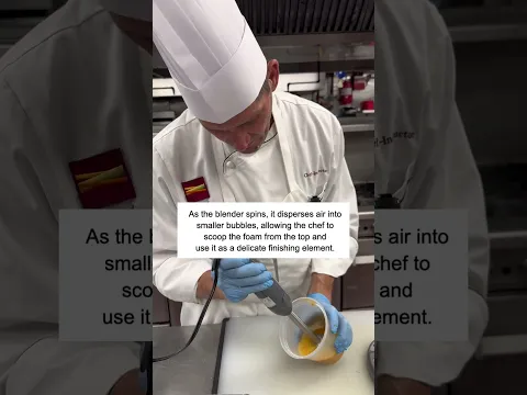 A little air. A little heat. A lot of technique. 🍑🌿 #ICECulinary #FineDining  #CulinarySchool