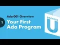 Ada 001 - Lesson 1