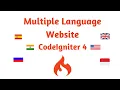 CodeIgniter 4 Creating a multilingual website with CodeIgniter 4