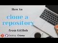 How to clone a GitHub repository Git clone command