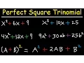 Factoring Perfect Square Trinomials