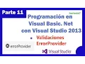 Error provider Validations 11-25 Visual Basic Net Programming with Visual Studio 2013