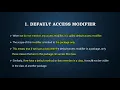 Java Session 11 - Access Modifiers