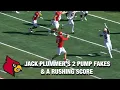 Louisville QB Jack Plummer Pump Fakes Twice Before Rushing For The Score