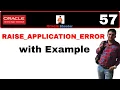 Apps Technical 57 How to use RAISE - APPLICATION