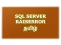 Raiserror in SQL Server Tamil