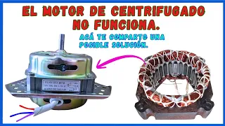 ✅ Cómo reparar el motor de secado en la lavadora doble tina, cuando no funciona ni hace zumbido.