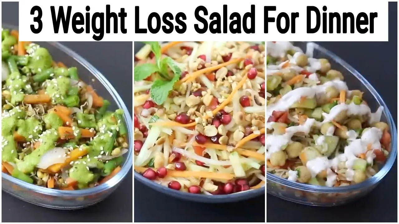 3 Healthy Weight Loss Salad Recipes For Dinner