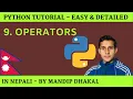 9 Python - Operators in Nepali