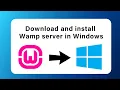 How to download and install wamp Server Run PHP Code