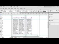 Adobe InDesign - Threading Linking Text boxes manual method
