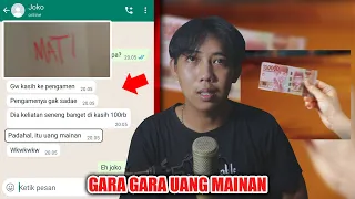 gara gara uang mainan chat history horror indonesia