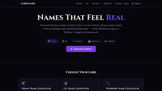 I Built a Fantasy Name Generator That Actually Makes Sense
