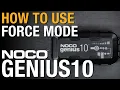 How to use force mode on your NOCO GENIUS10