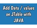 JAVA Add Data on JTable source on description