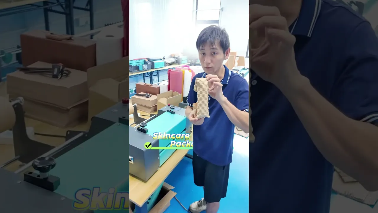 Automatic Kraft Paper Bubble Machine, Eco Paper Cushion Maker Replacing Plastic Bubble Wrap