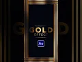Create Gold Reflective Motion Graphics in After Effects