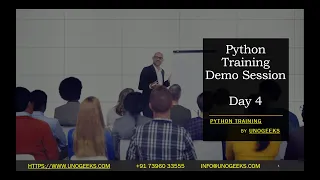 Python Training Course Day 4 Python Training and Placement Python Training and Certification