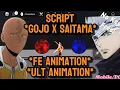 NEW WORKS Roblox Script Tsbg Gojo x Saitama script Gojo movesets FE animation