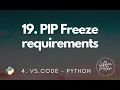 19 PIP Freeze requirements