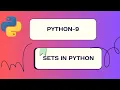 what is sets in python In Tamil Python for beginners