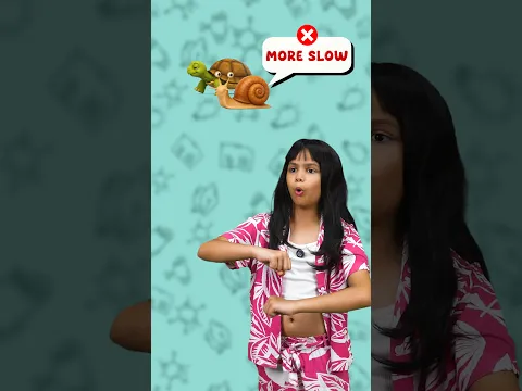 Stop Saying “More Slow”! 😱 Part 2 | Kids English Words | Adi Connection #shorts