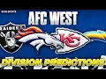 2026 AFC West Predictions Picks to Win Final Standings