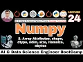 NumPy Array Attributes Explained shape ndim dtype size itemsize and nbytes NumPy Tutorial