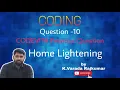 CODING Question - 10 CODEVITA Previous Question Home Lightening