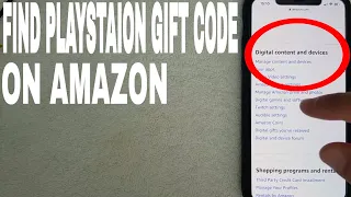 How To Find Playstation PS4 Store Gift Card Code Purchased On Amazon