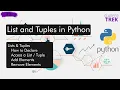 5 - List and tuples in python Python Series Data Science Career trek