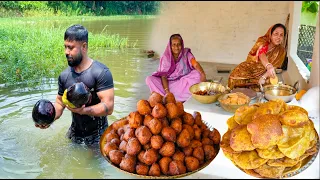 জন্মাষ্টমী স্পেশাল তালের লুচি ও তালের বড়া |