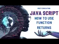 How to use function with return JavaScript tutorial for beginners in Bengali