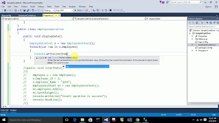 Entity Framework Code First approach in NET Displaying the table data using code 3