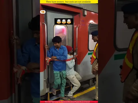 ट्रेन में यात्रियों का बुरा हाल 😱 #shorts