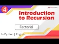 Factorial Module Recursion and Backtracking In English Python - 4