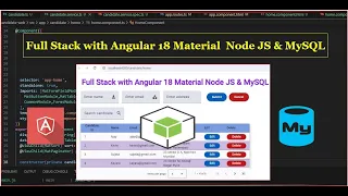 Full Stack Angular 18 Material Node JS MySQL