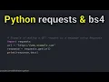 Web Scraping with Python BeautifulSoup Requests